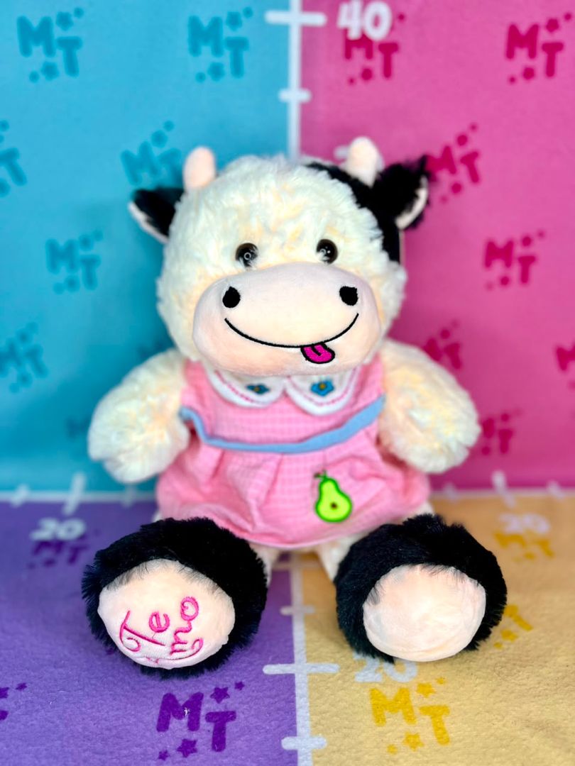 Vaca vestido aguacate 30cm IGV
