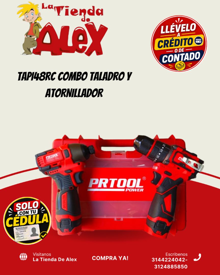 TAPI48RC COMBO TALADRO Y ATORNILLADOR
