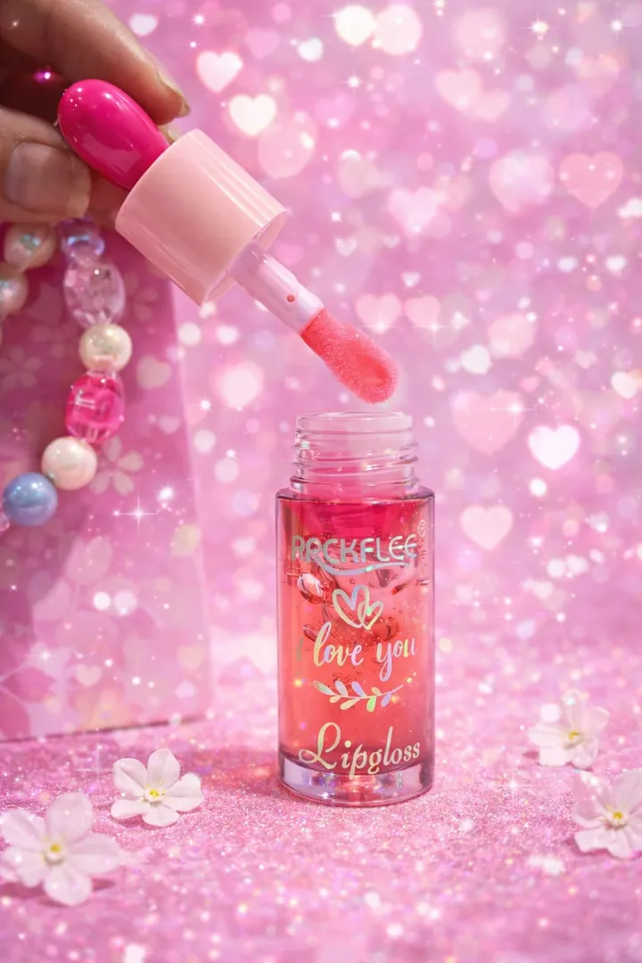 LIP GLOSS MÁGICO CON LLAVERO DE CORAZON – ARCKFLEE