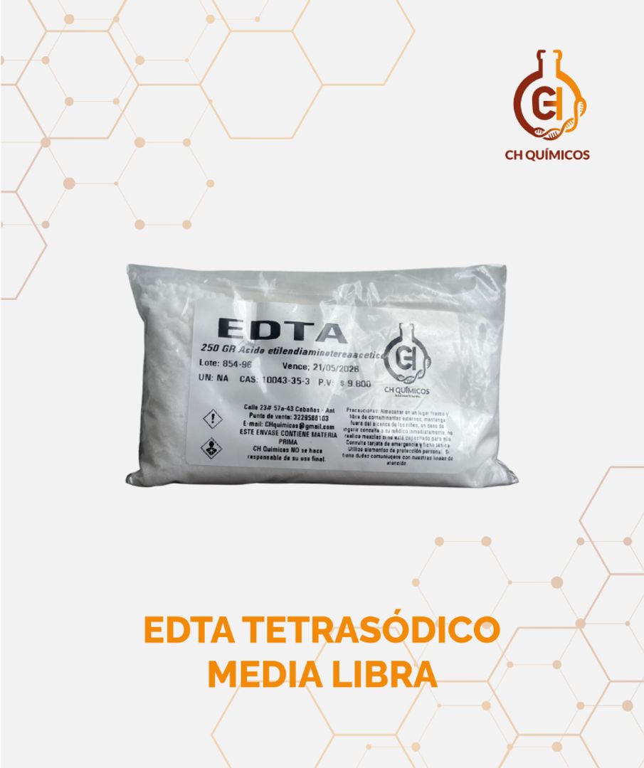 EDTA TETRASÓDICO MEDIA LIBRA