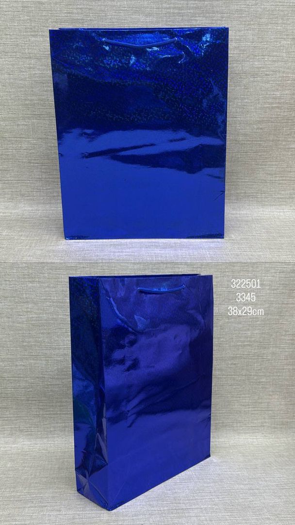 BOLSA DE REGALO HOLOGRAFICA SURTIDA 38X29 CM