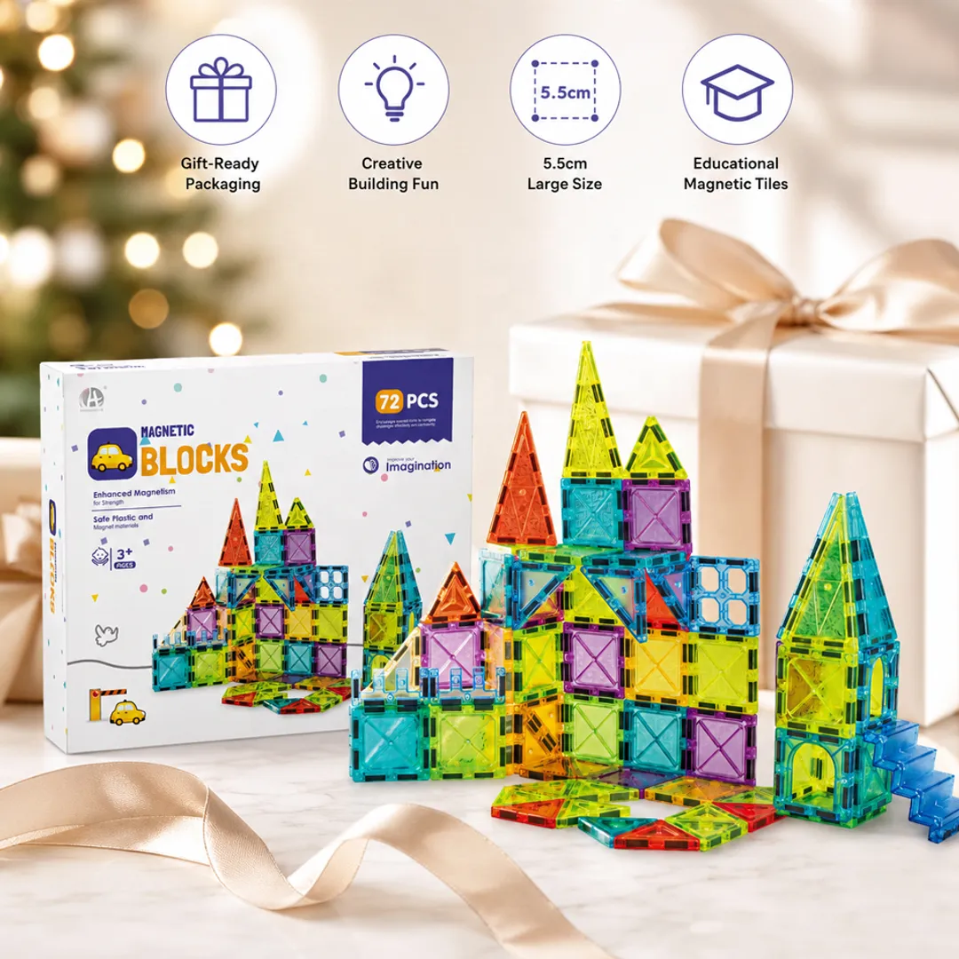 SET DE CONSTRUCCION LEGOS MAGNETICOS BLOCKS 72 PCS