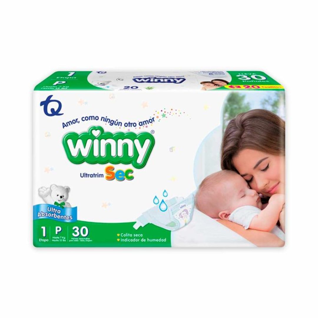 PAÑALES WINNY E1*30