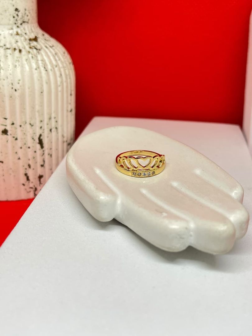 Anillo corona circonias cristal