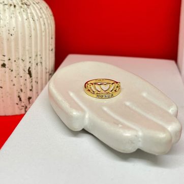 Anillo corona circonias cristal - imagen 1