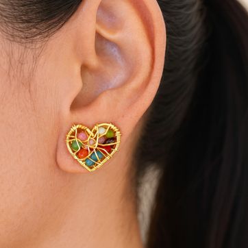 Atrapasueños Cristales Multicolor - imagen 2