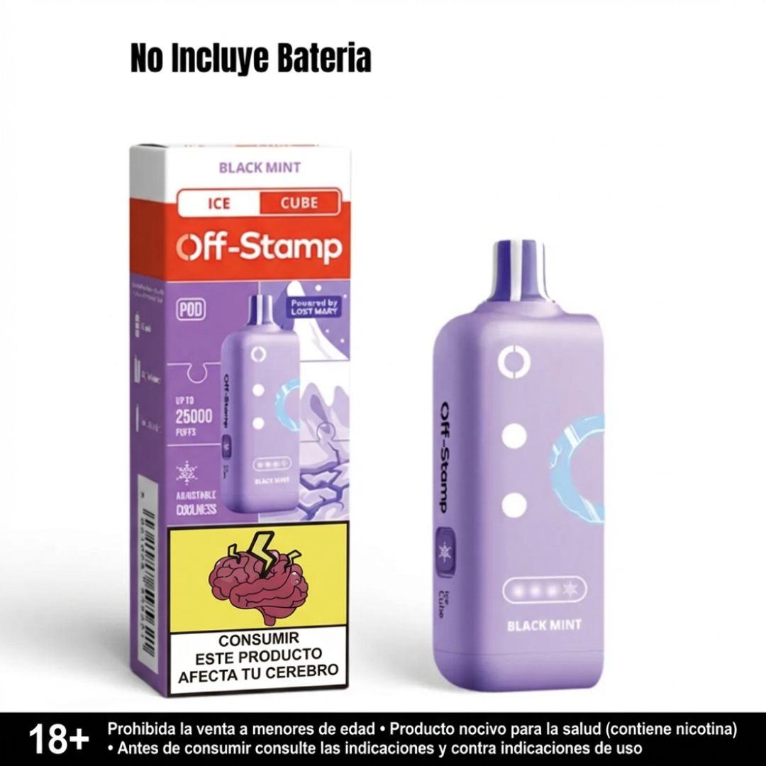 Pod Off Stamp Black Mint 35.000 Puffs - Ice