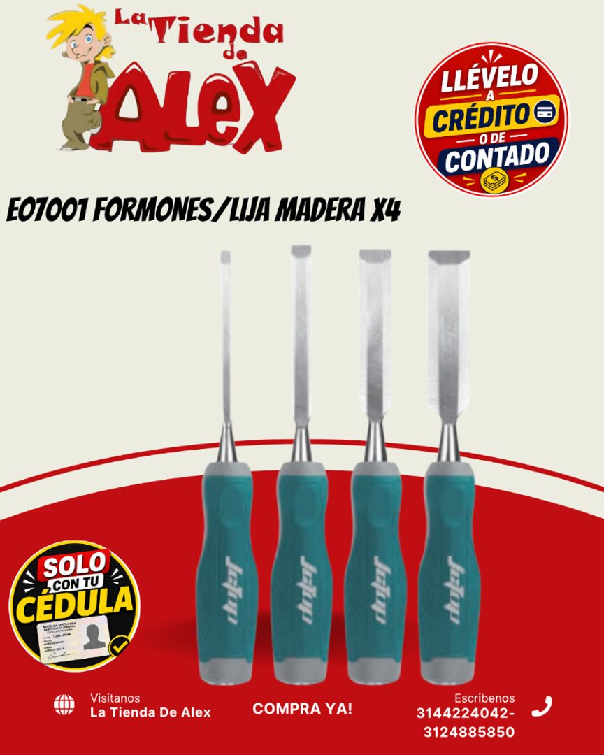 EO7001 FORMONES/LIJA MADERA X4