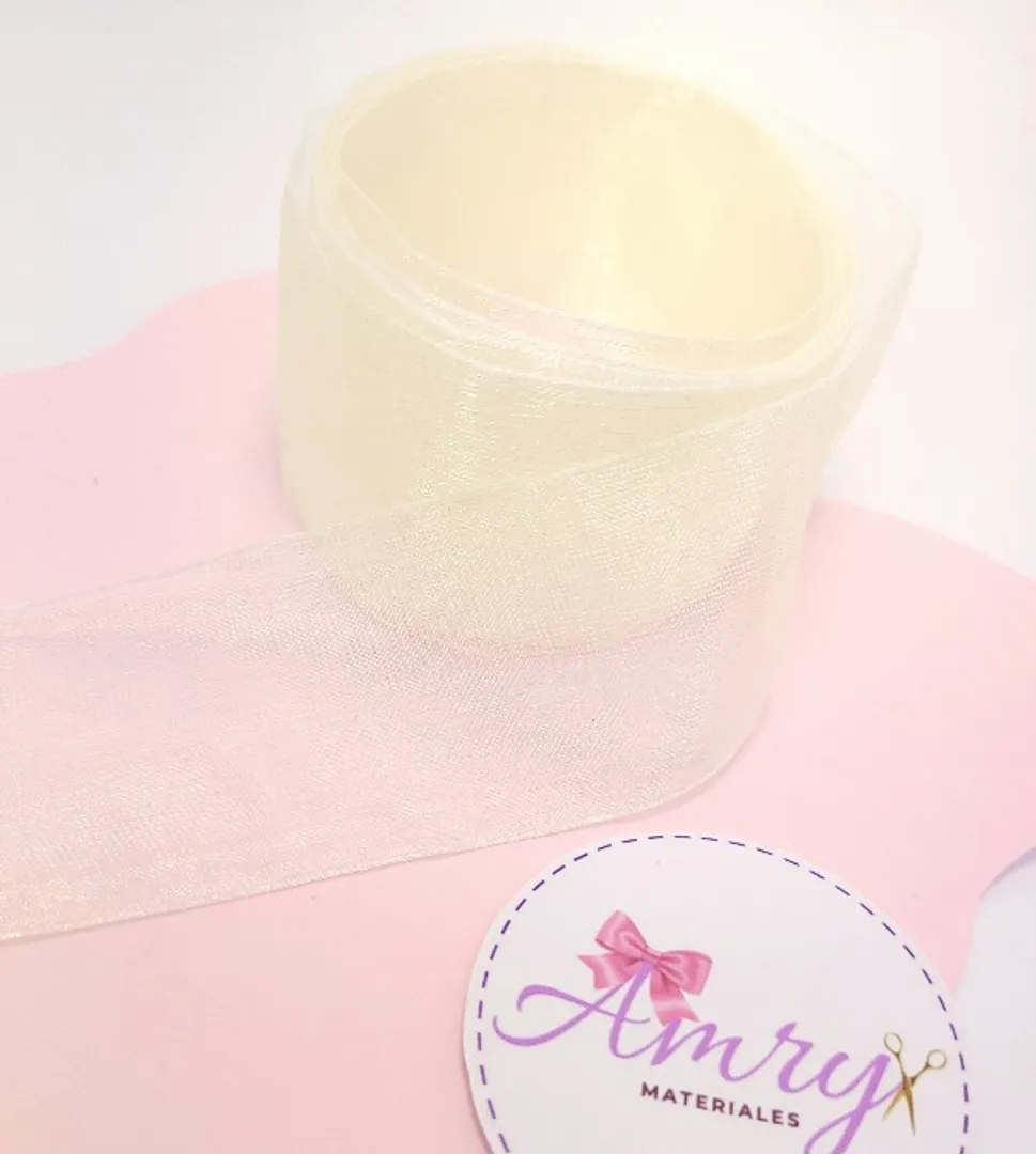 Organza 3.8cm beige 