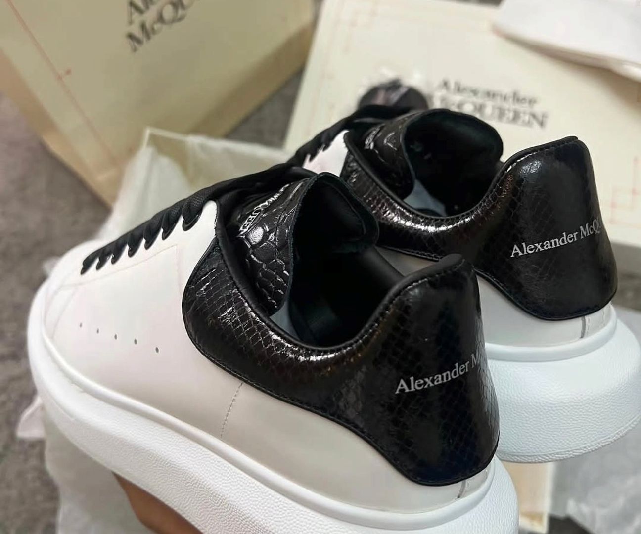Alexander Mcqueen White Black