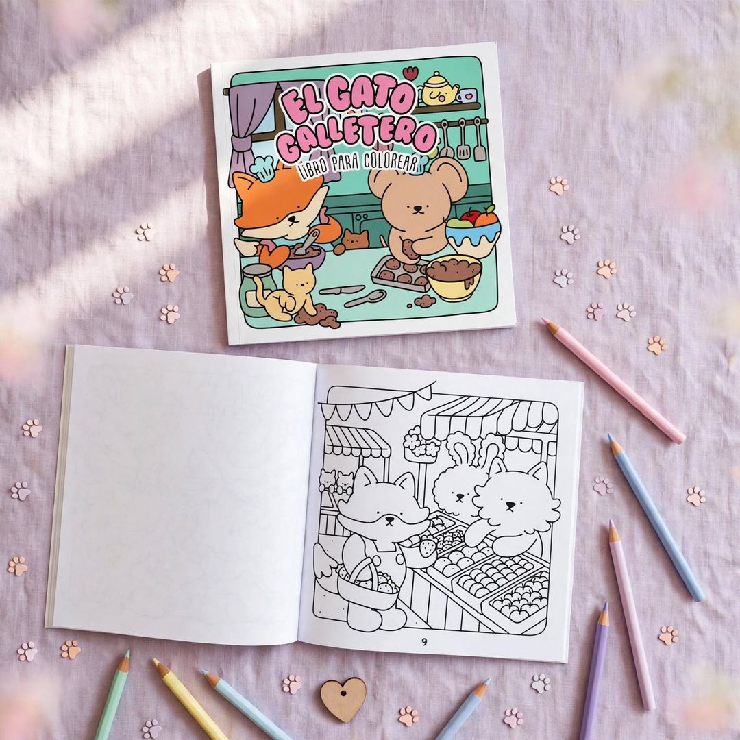 LIBRO PARA COLOREAR EL GATO GALLETERO