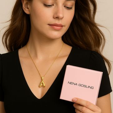 Cadena Letra + Arete - imagen 1