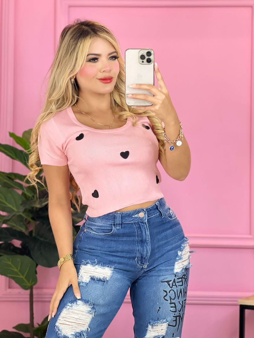 Blusa corazón 