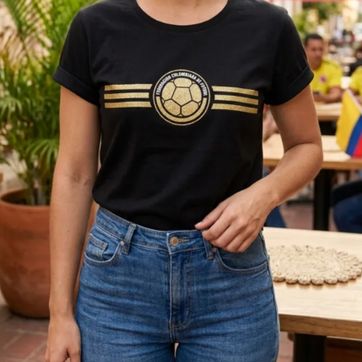 Imagen del producto TSHIRT DAMA COLOMBIANA LINEAS