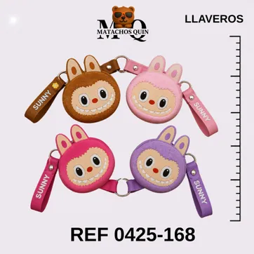 LLAVEROS TIPO MONEDERO DE LABUBU - imagen 1