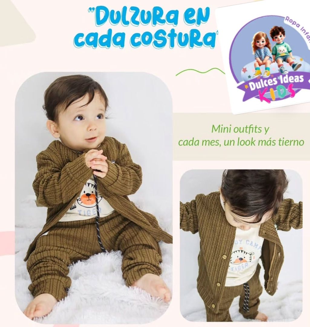 Conjunto tres piezas para niño