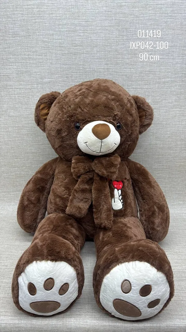 OSO CAFE PATAS LARGAS MOÑO/BORDADO 90 CM 