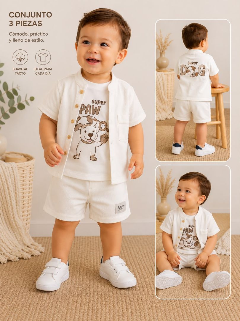 Conjunto bermuda bebito