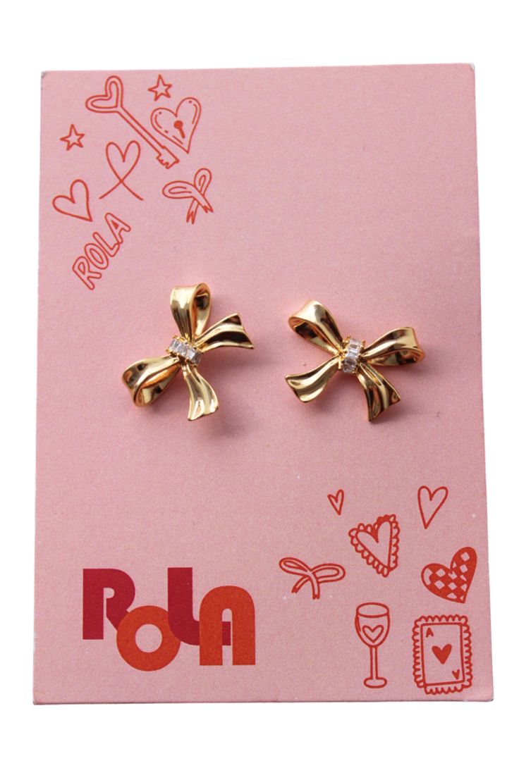 Aretes topo moño