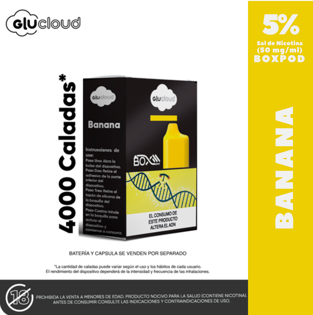 Glucloud Banana Boxpod 4000 Puffs