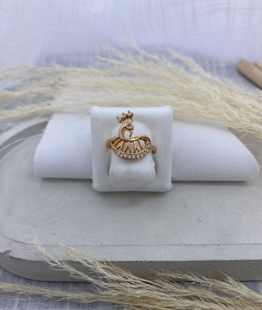 Anillo pavo real, oro rosa, covergold 