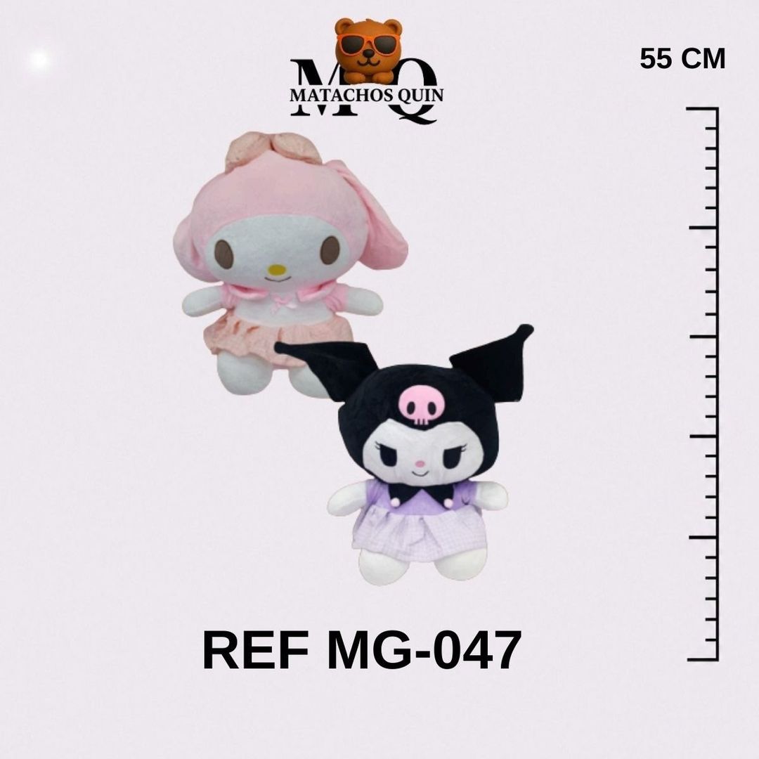 MY MELODY & KUROMI CON VESTIDO SURTIDO