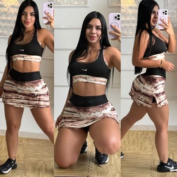 Imagen del producto FALDA TENNIS TOP ESTAMPADA