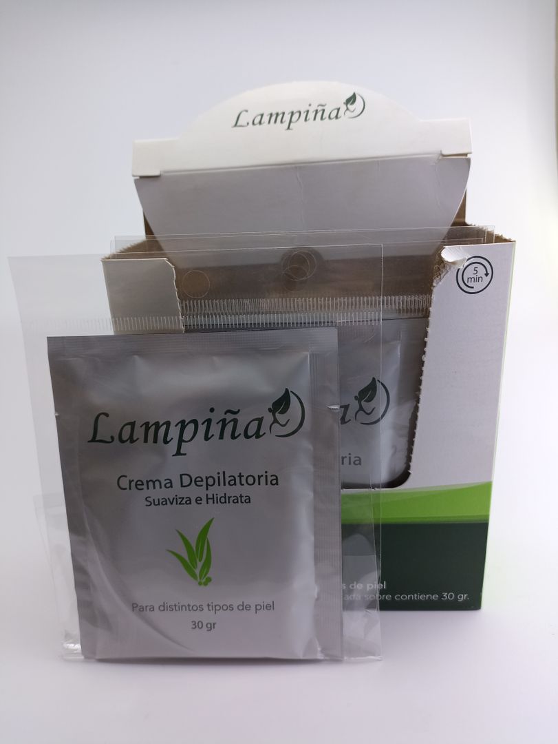 Crema depilatoria lampiña Sobre 