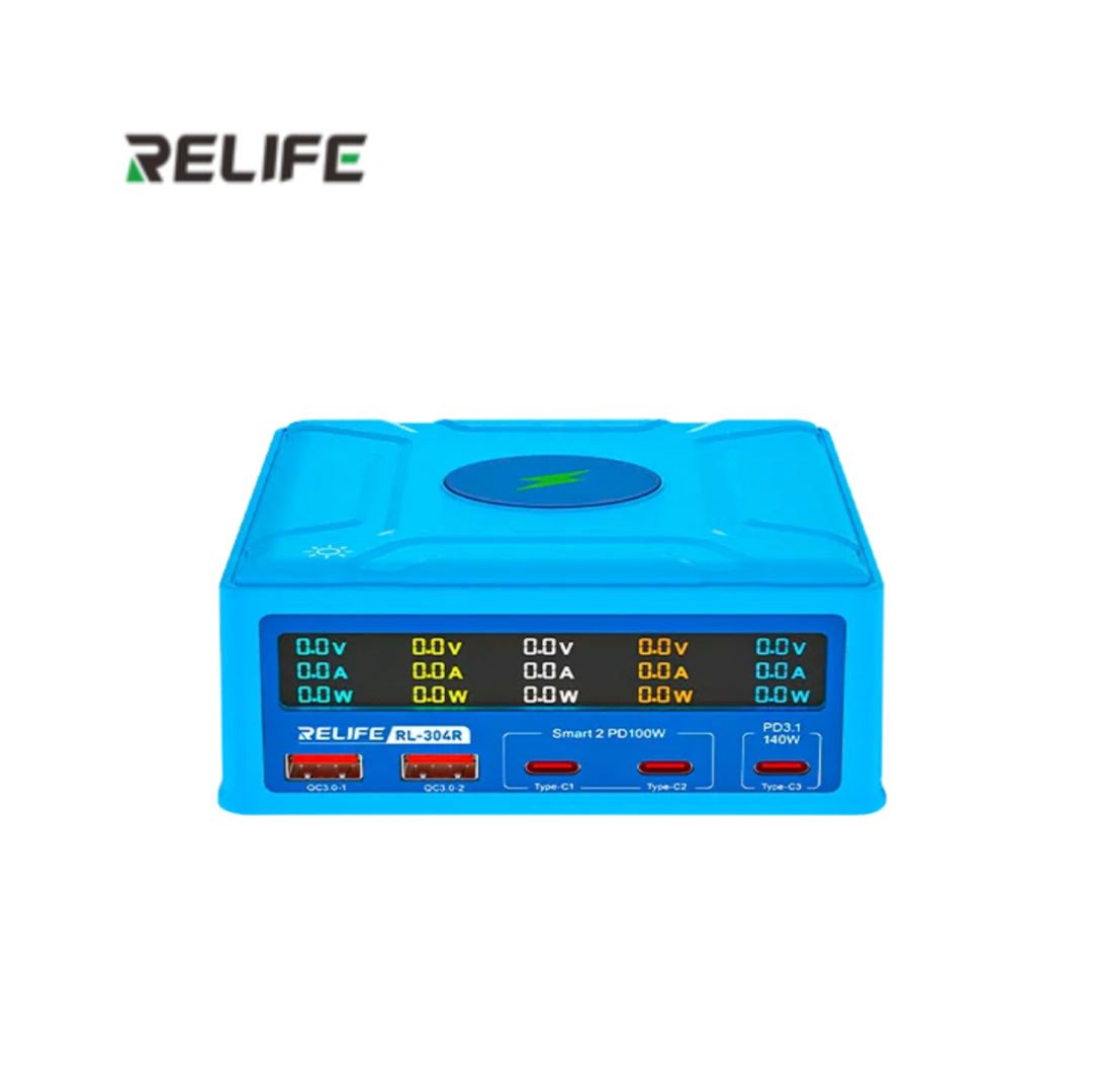 MULTITOMA INALAMBRICO 2 USB/3TIPO C RELIFE RL-304R