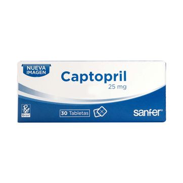 Imagen del producto CAPTOPRIL 25MG RECIPE DIS X 30 TAB