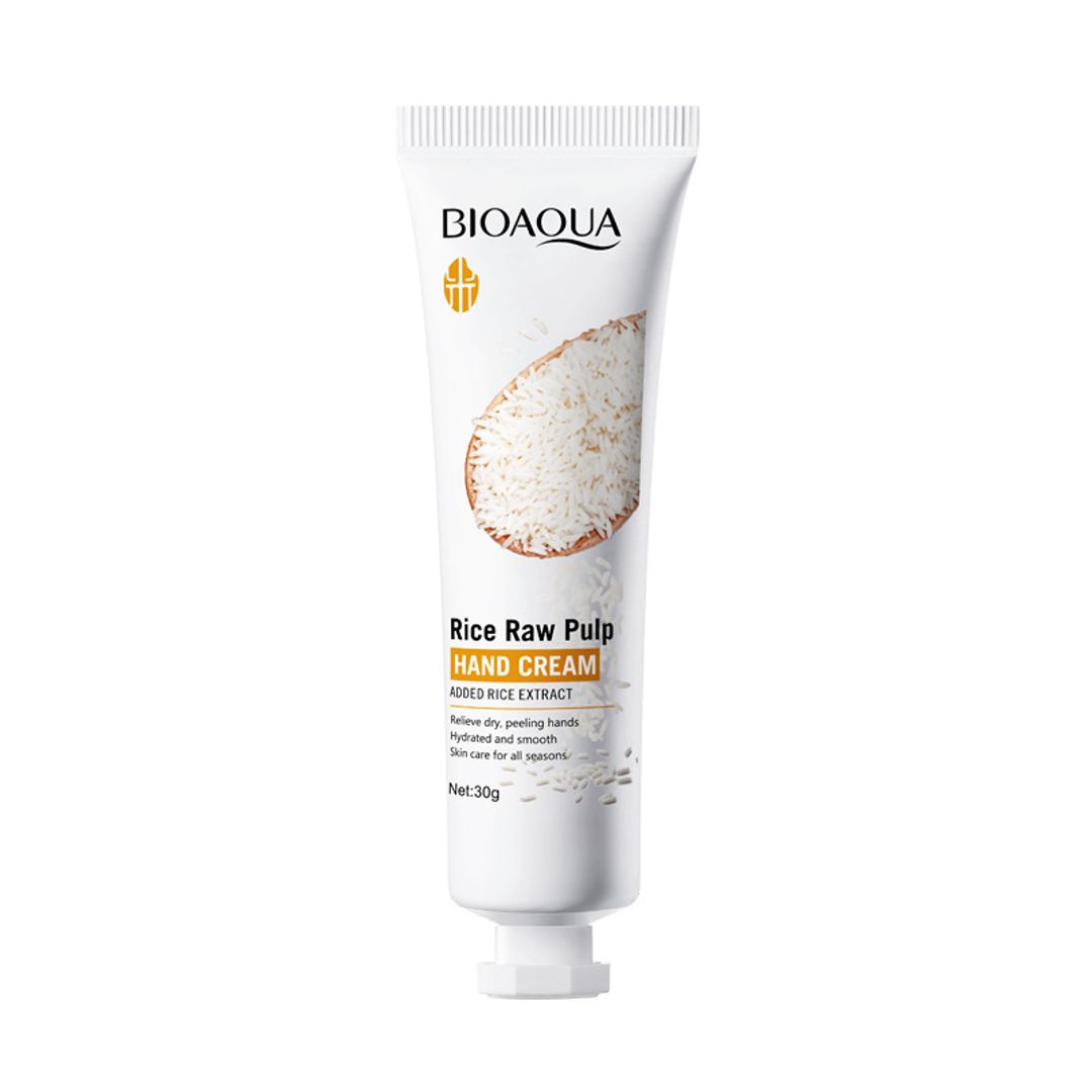 Crema de mano de arroz Bioaqua 