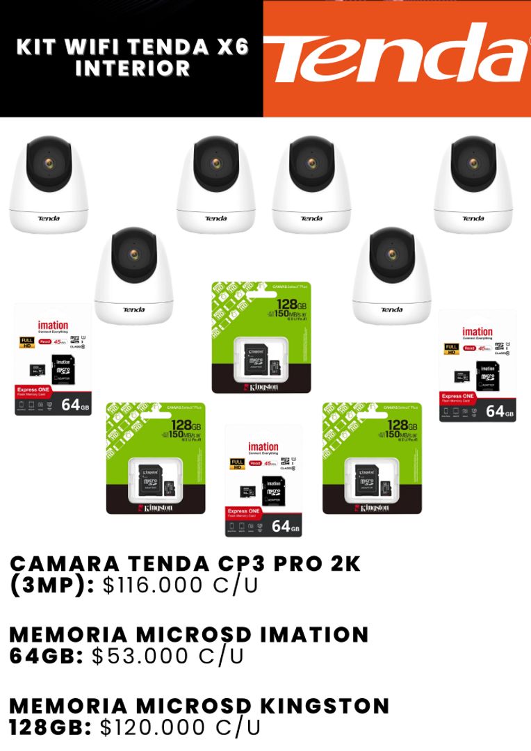 KIT WIFI TENDA X6 INTERIOR