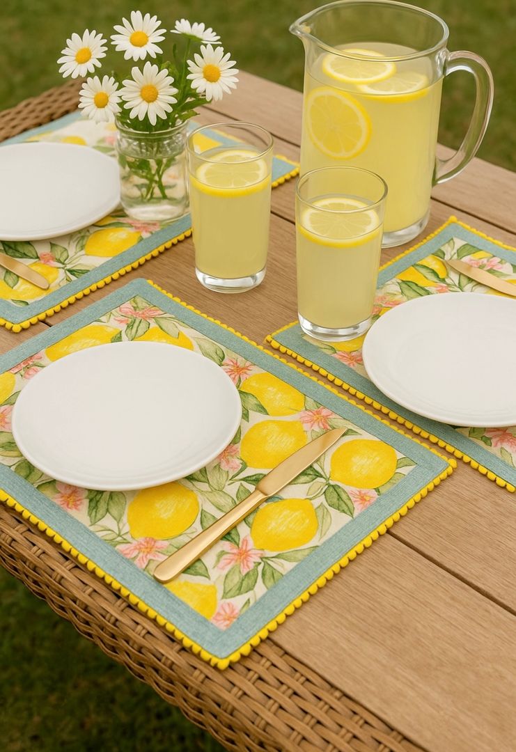 Individual Algodon Limones