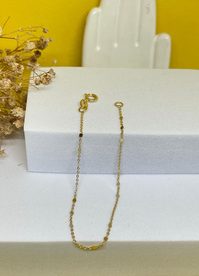 Pulsera aros delgada de 18cm destellos sol lisa