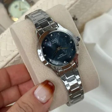 Imagen del producto Reloj redondo plateado negro 