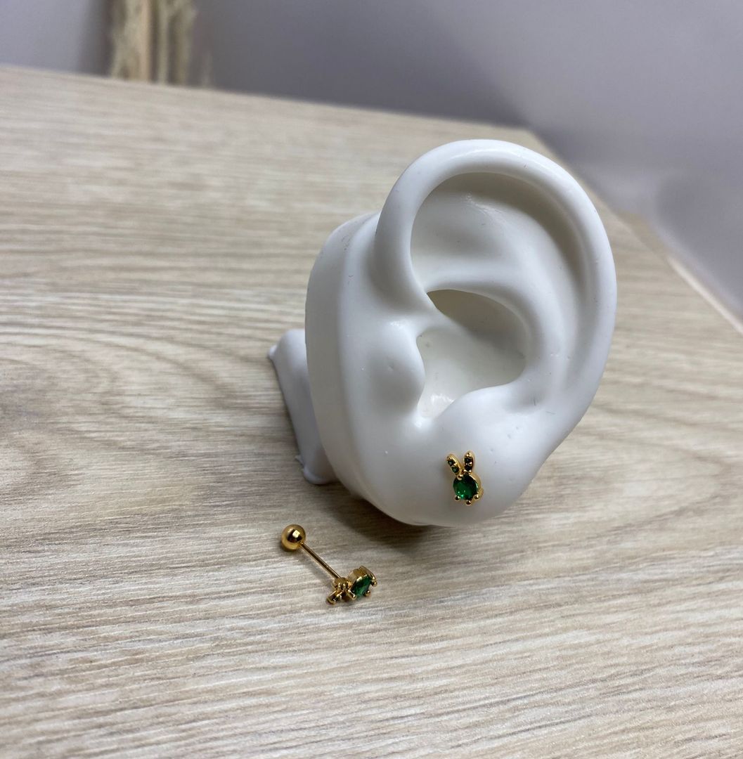 Topo de seguridad, carita de conejo verde, covergold 