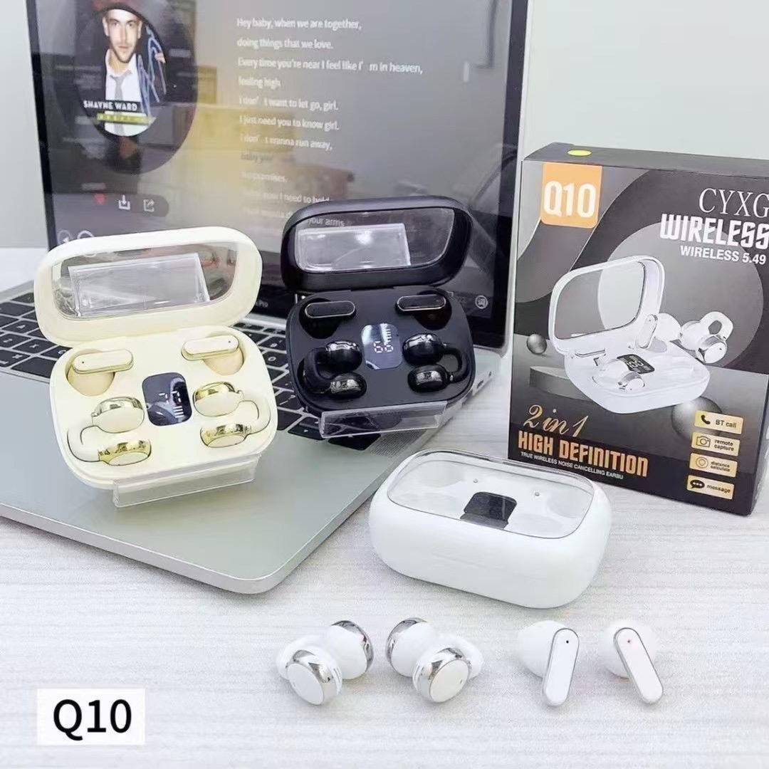 AUDIFONOS INALAMBRICOS 2 EN 1 Q10 ALTA DEFINICION