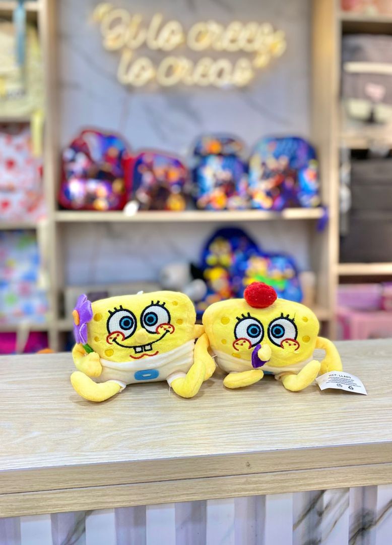 PELUCHE 10 CM  PERSONAJE BOB ESPONJA