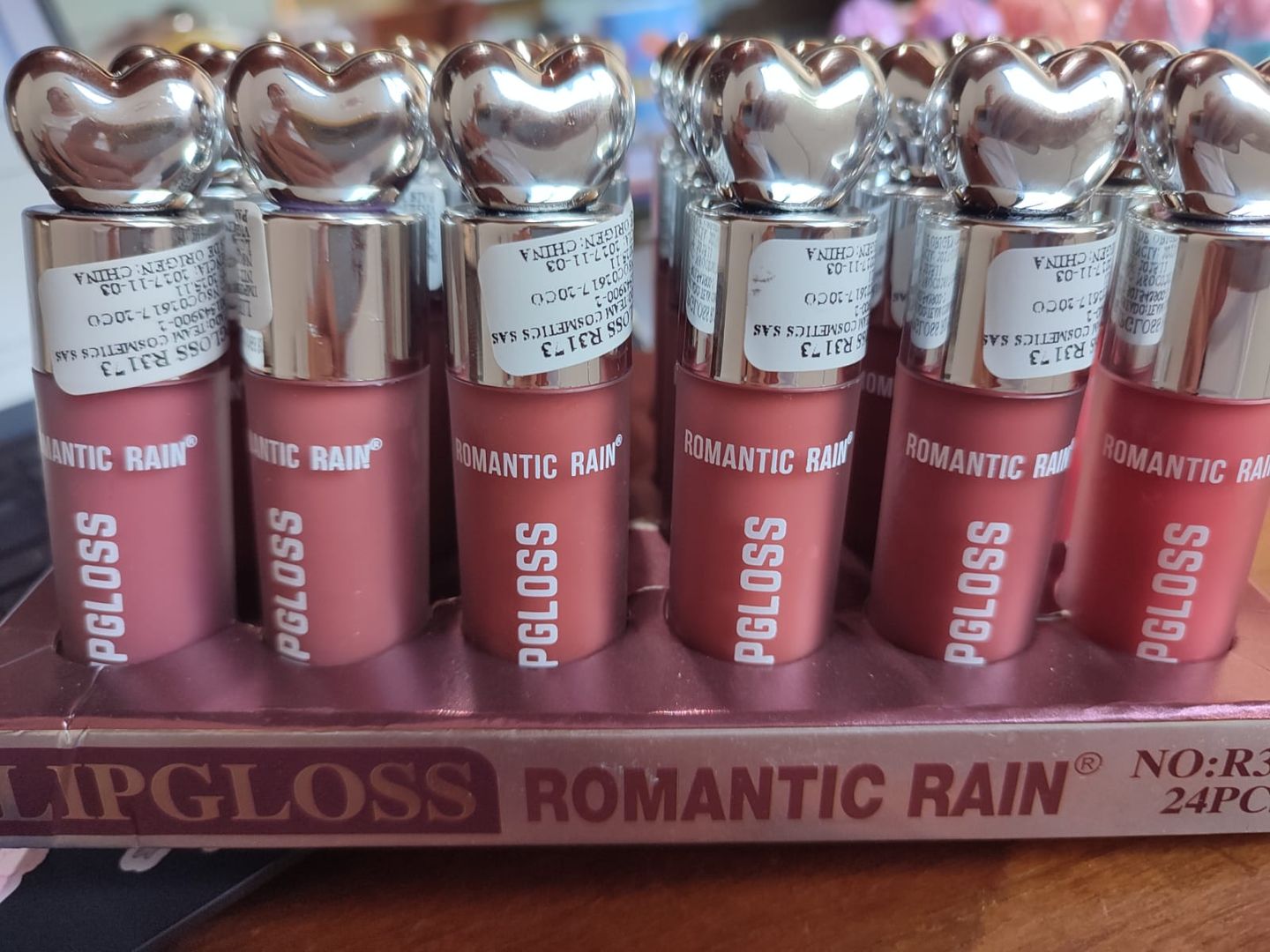 159- LIP GLOSS TONOS ROSAS ROMANTIC 