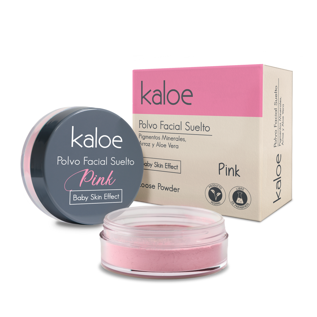 KALOE POLVO FACIAL SUELTO PINK 18GR