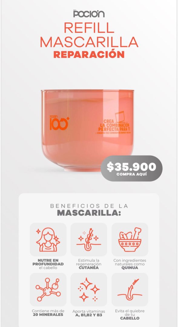 Refill mascarilla ancestral 