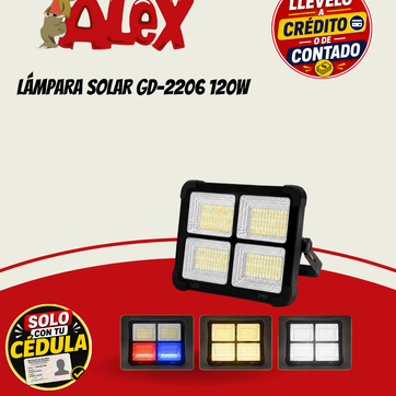 Imagen del producto LÁMPARA SOLAR GD-2206 120W
