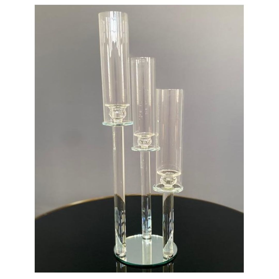 Candelabro de Cristal 3 Brazos