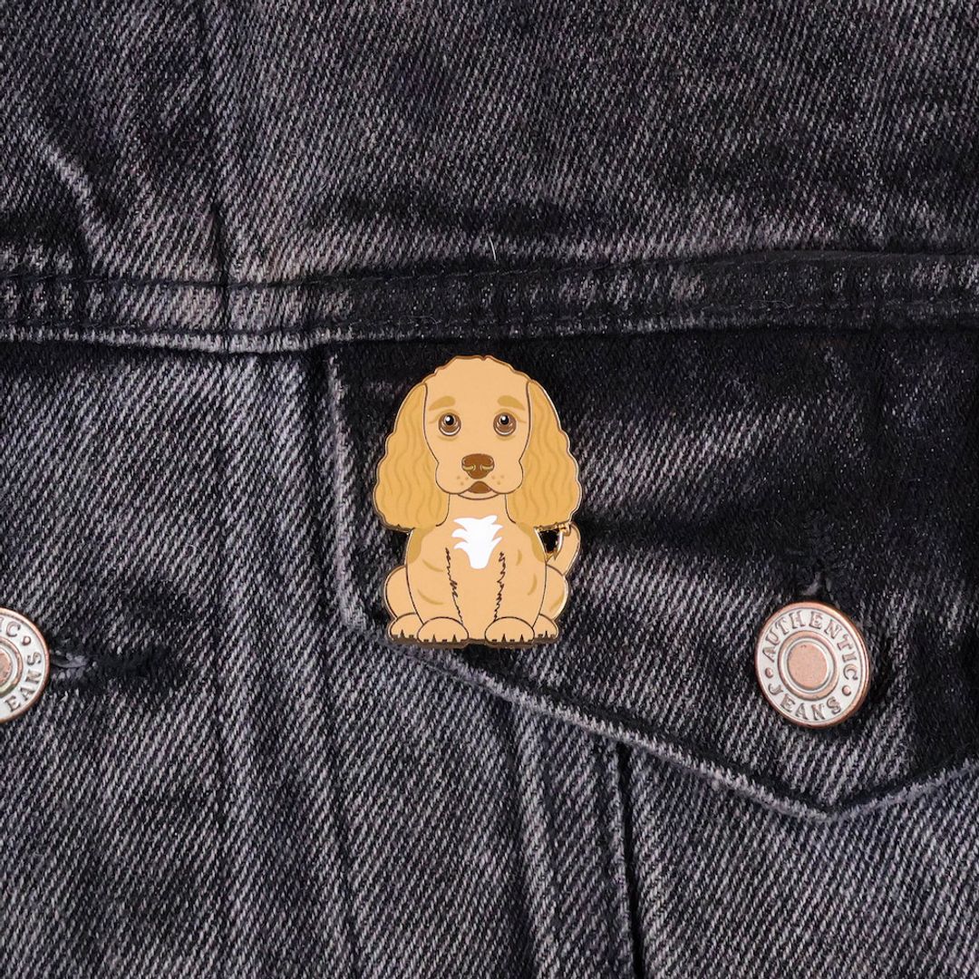 PIN COCKER SPANIEL CAFE