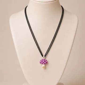 Imagen del producto Collar mostacilla Hongo 3D
