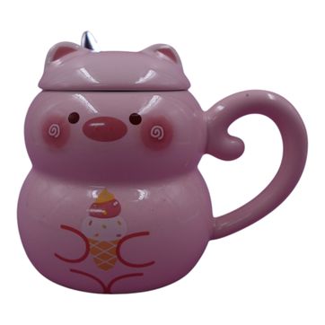 MUG CERDITO CON CUCHARA  - imagen 1