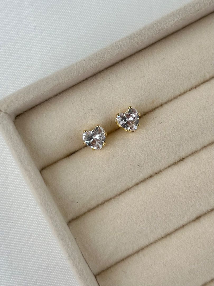 Topo corazón cristal 