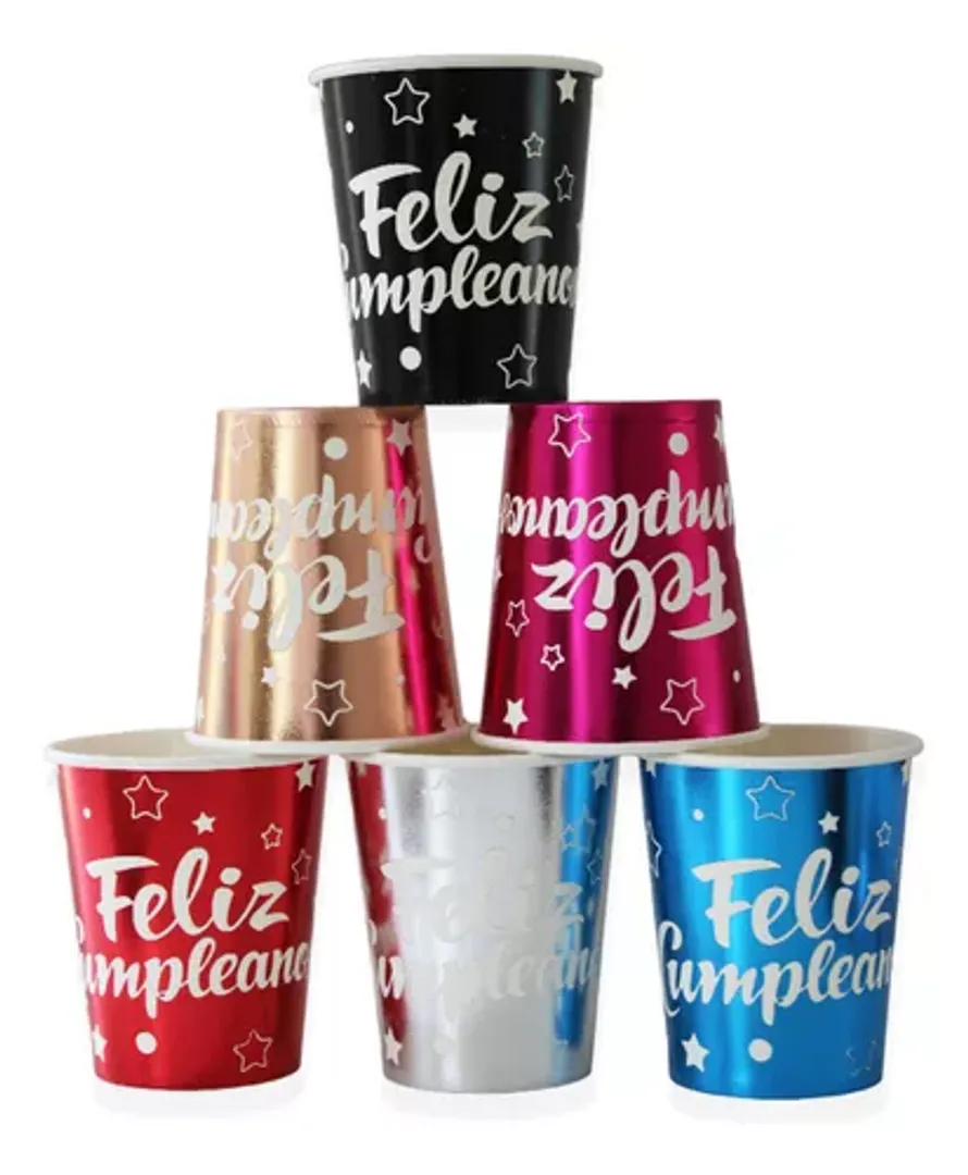 SET DE LUJO ( VASO Y PLATO ) X 10 UNIDADES