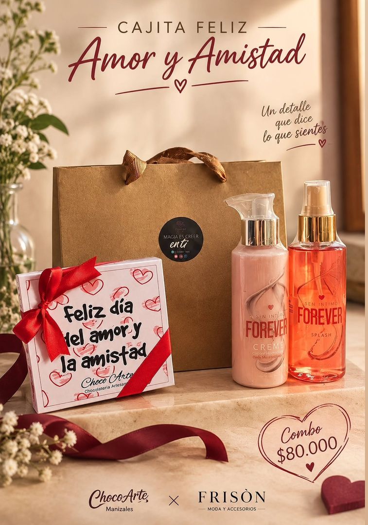Trío  crema y splah con feromonas y chocolates