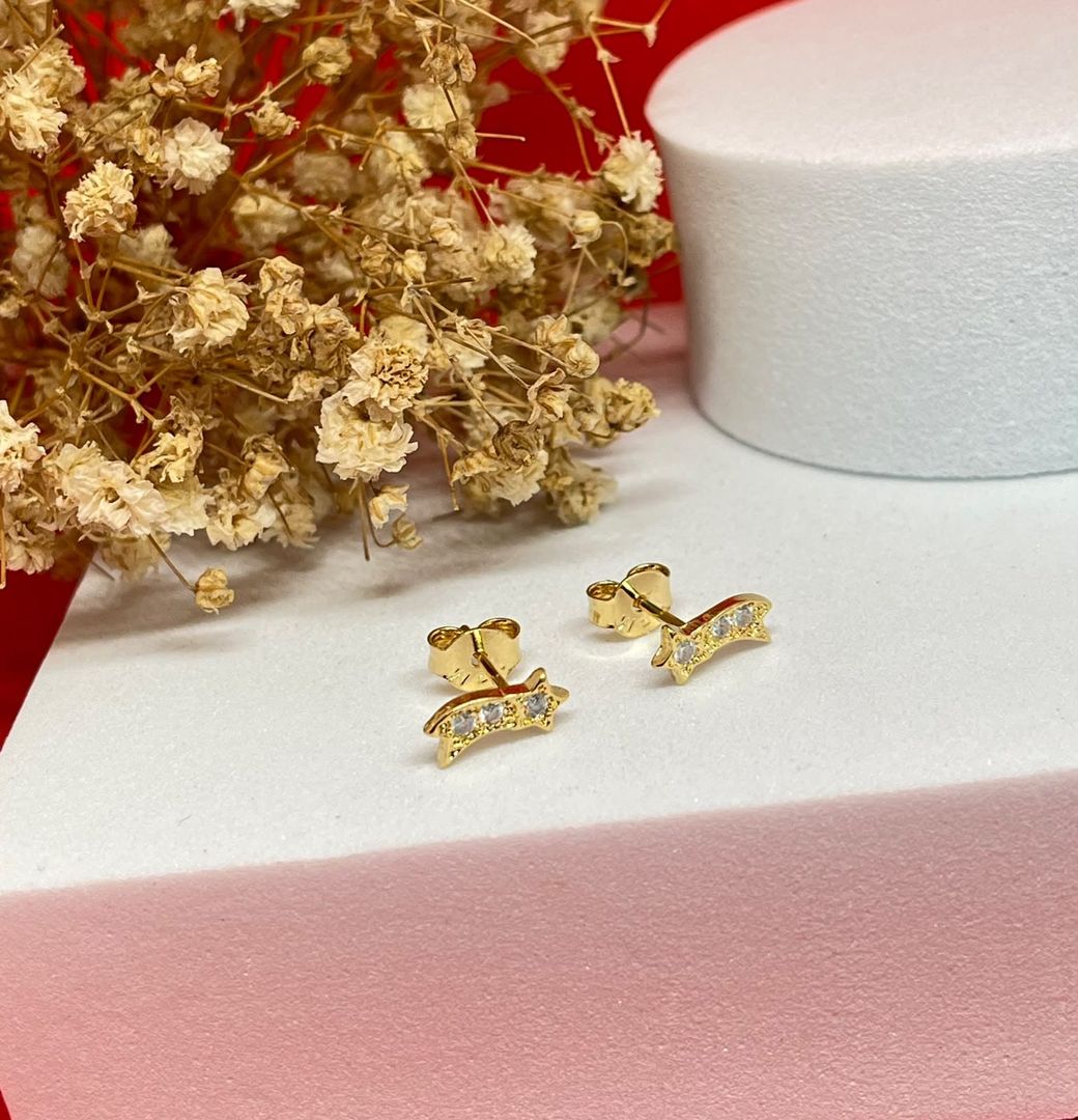 Topos estrella fugaz cristal diamantada